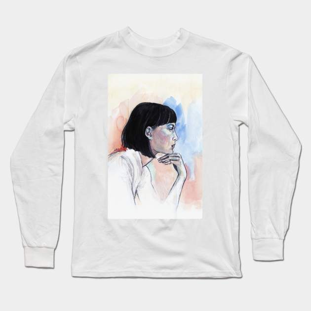 Classy Long Sleeve T-Shirt by FanitsaArt